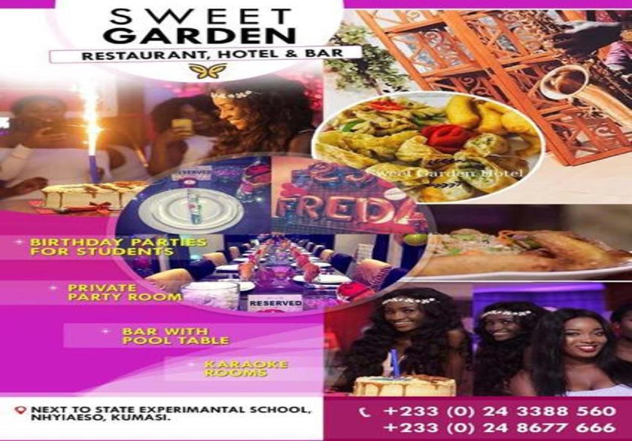 Sweet Garden Hotel Kumasi Eksteriør billede